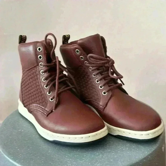 Dr. Martin Maroon Lace Up Boot - Picture 2 of 5